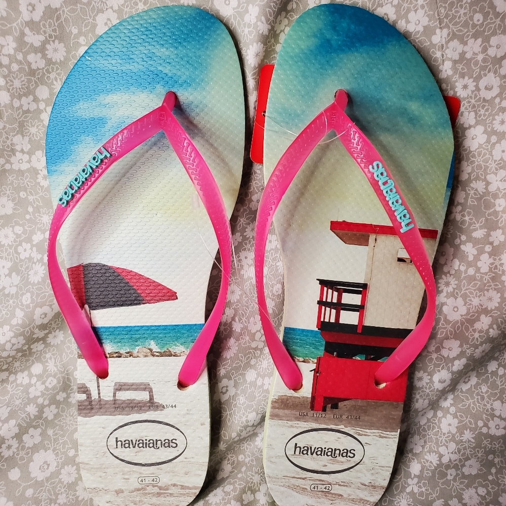 Havaianas Alpargatas Apple Green Flip Flops NWT